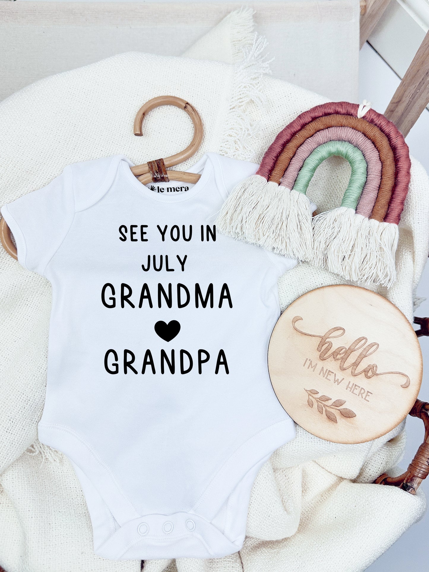 See You Soon Grandparents Baby Vest, Baby Grow