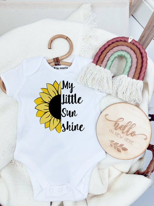 My Little Sunshine Baby Vest, Baby Grow