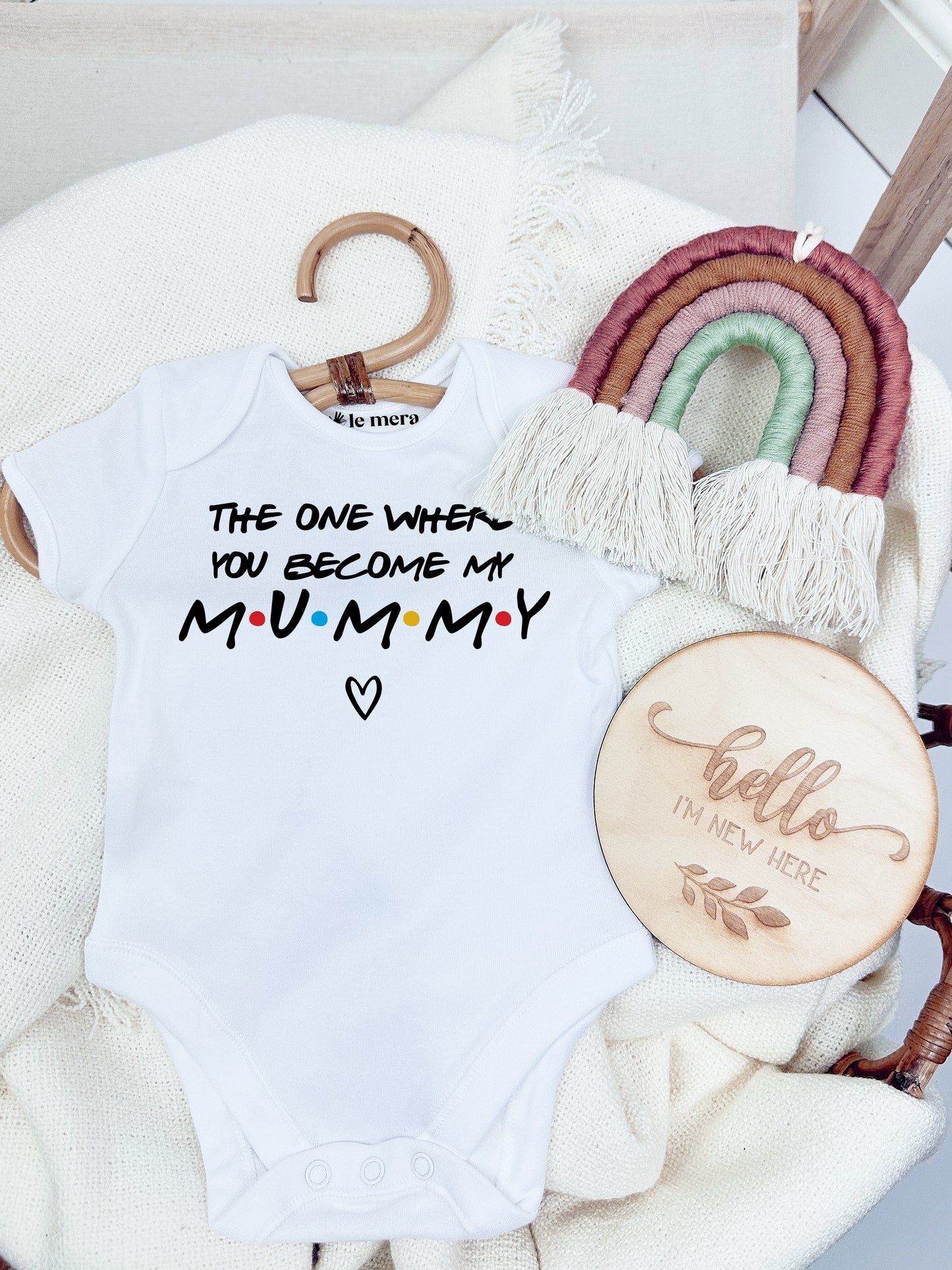 The One Where You Become My Mummy Baby Vest, Baby Grow