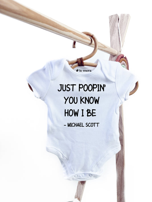 Just Poopin Baby Vest, Baby Grow