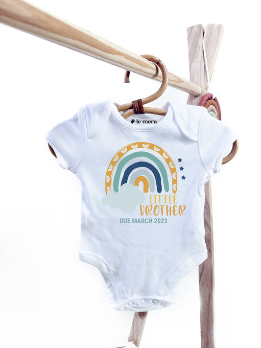 Little Brother Due Date Baby Vest, Baby Grow