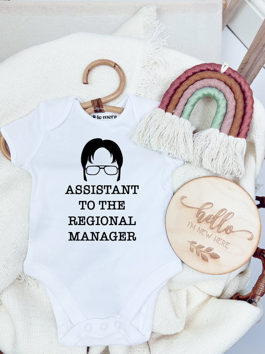 Assistant Regional Manager Baby Vest, Baby Grow