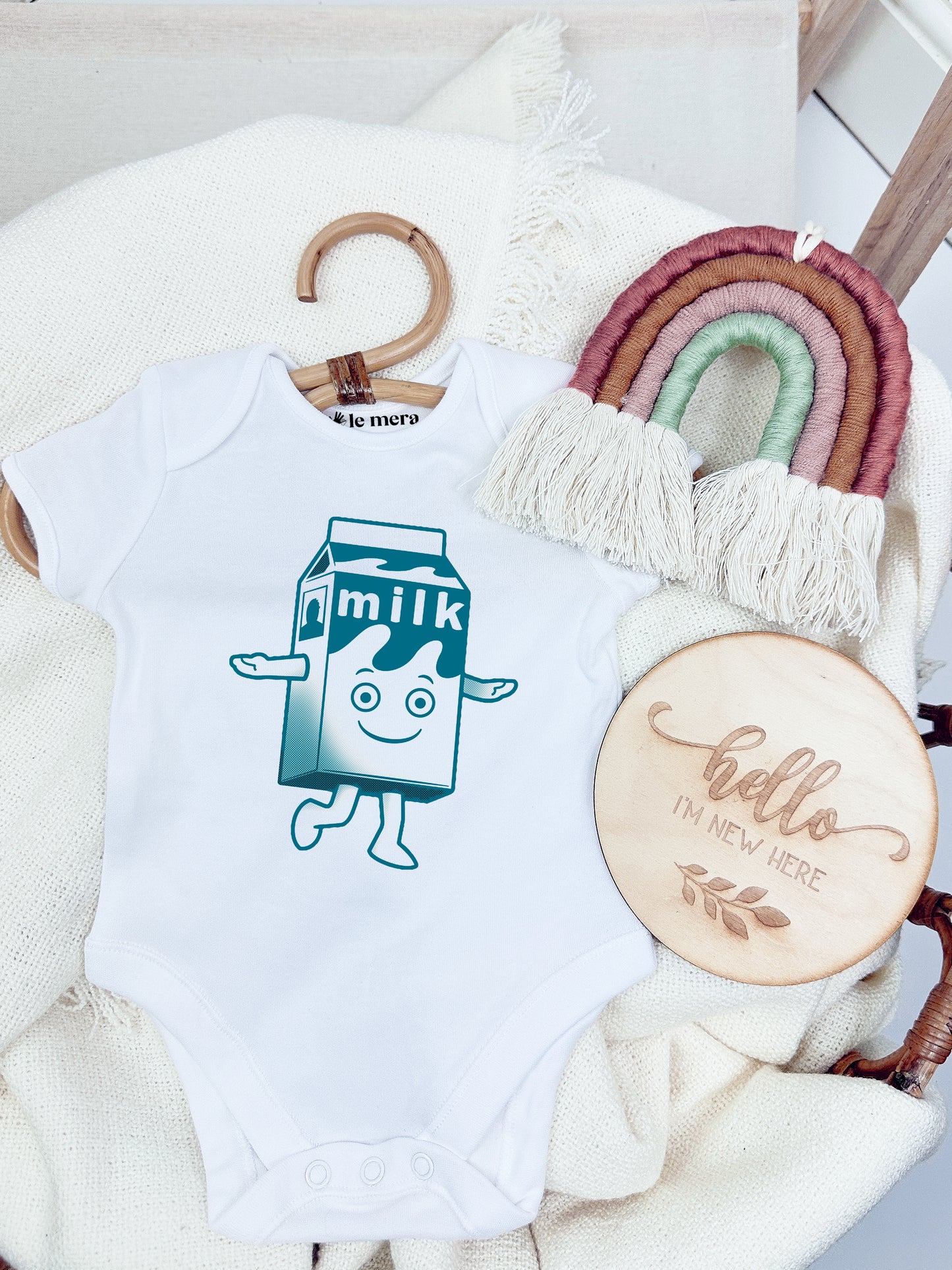 Coffee And TV Milk Baby Vest, Baby Grow