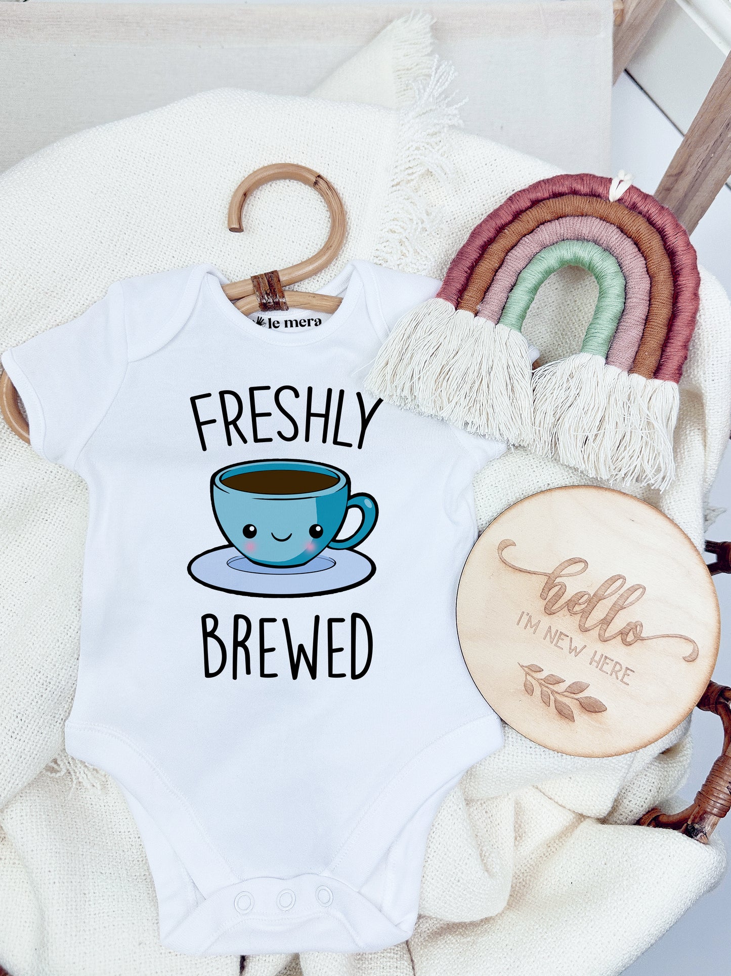 Freshly Brewed Baby Vest, Baby Grow