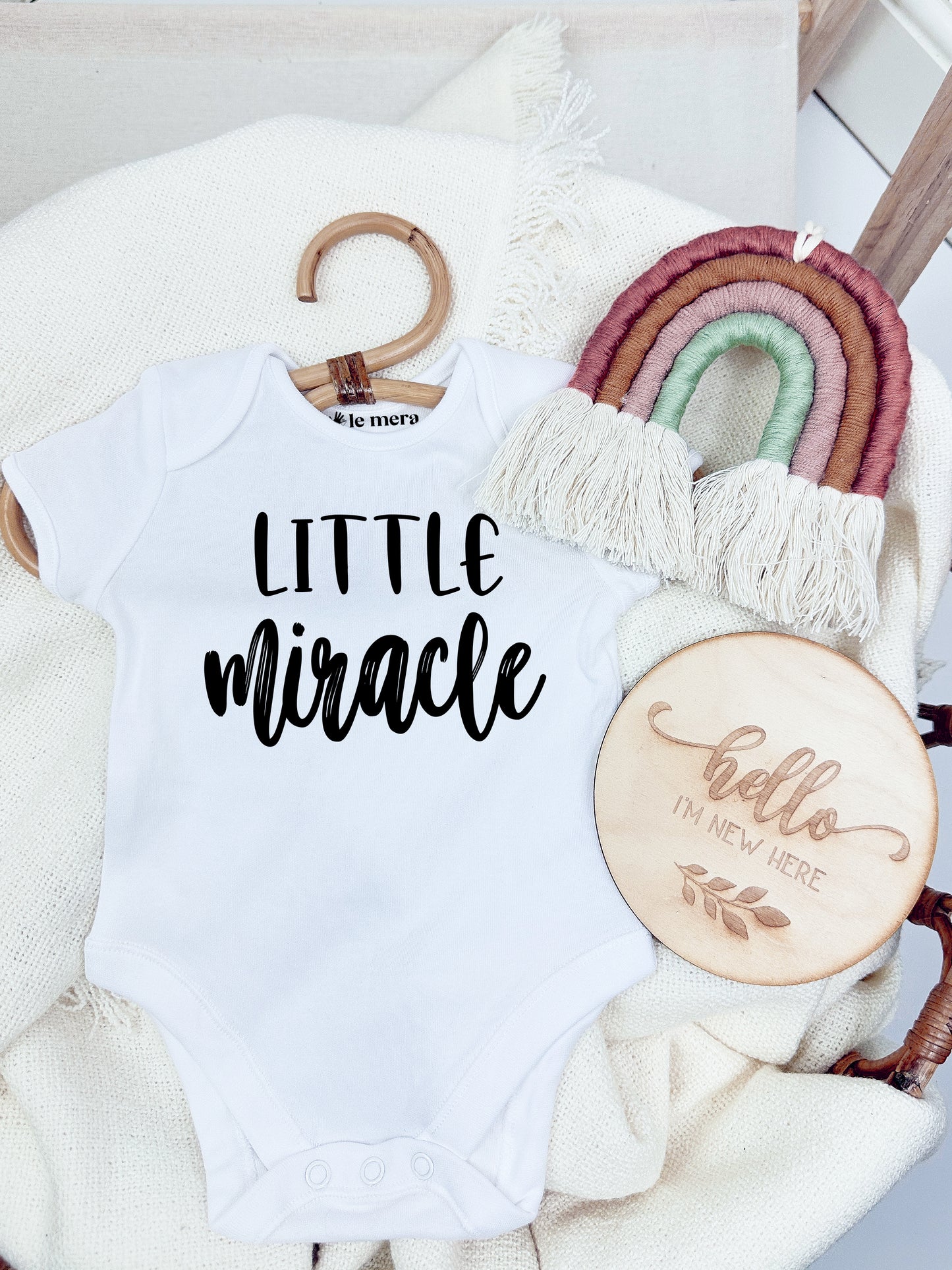 Little Miracle Unisex Baby Vest, Baby Grow