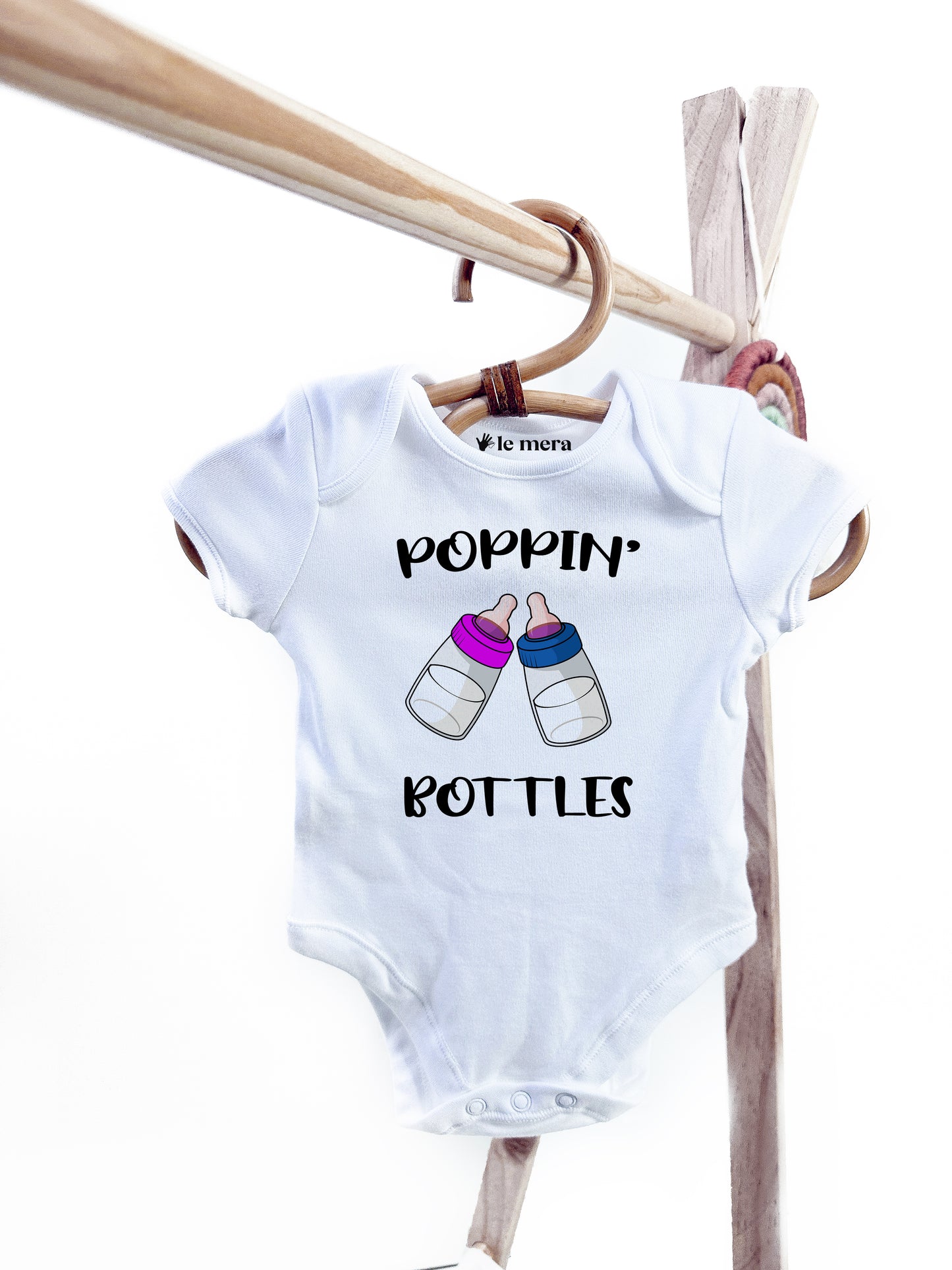 Poppin Bottles Baby Vest, Baby Grow