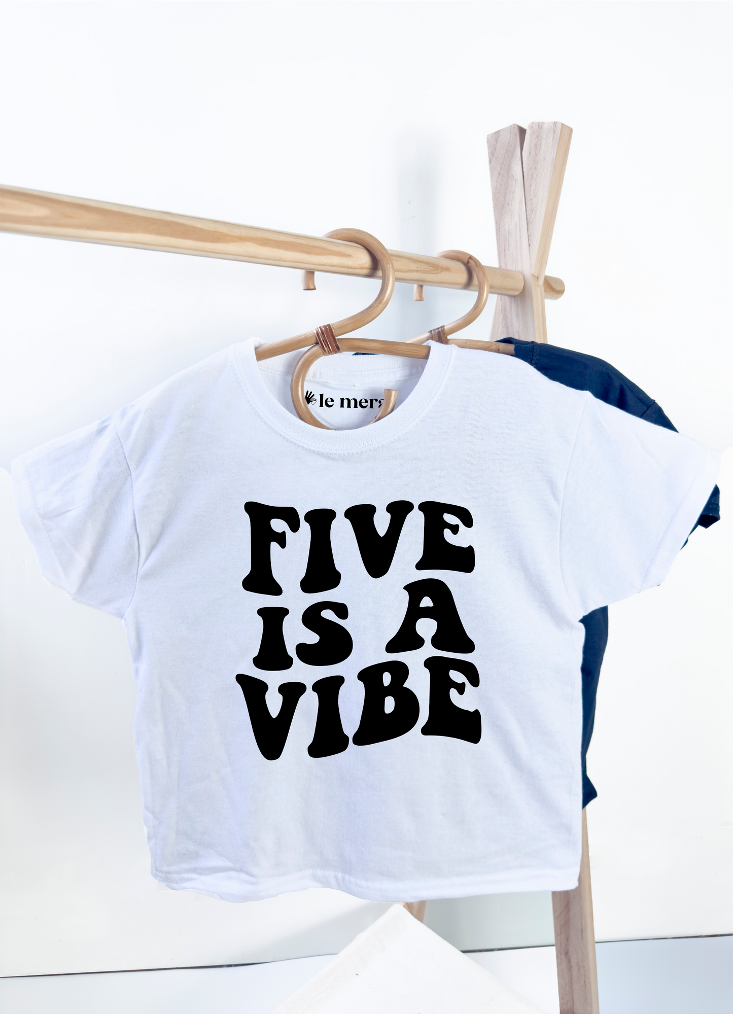 Five Is A Vibe, 5th Birthday Kids T-Shirt