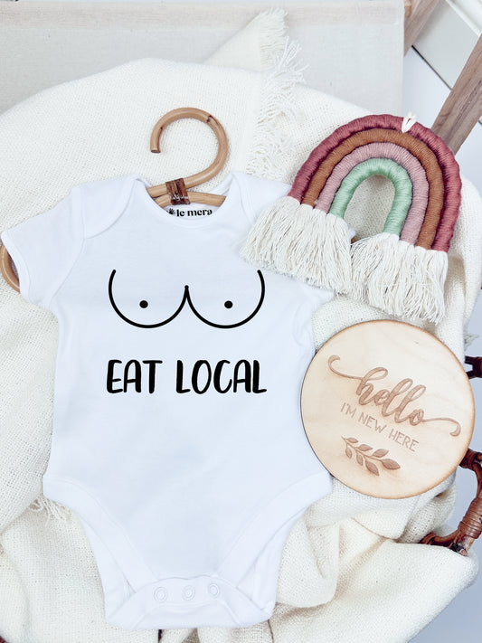 Eat Local Baby Vest, Baby Grow