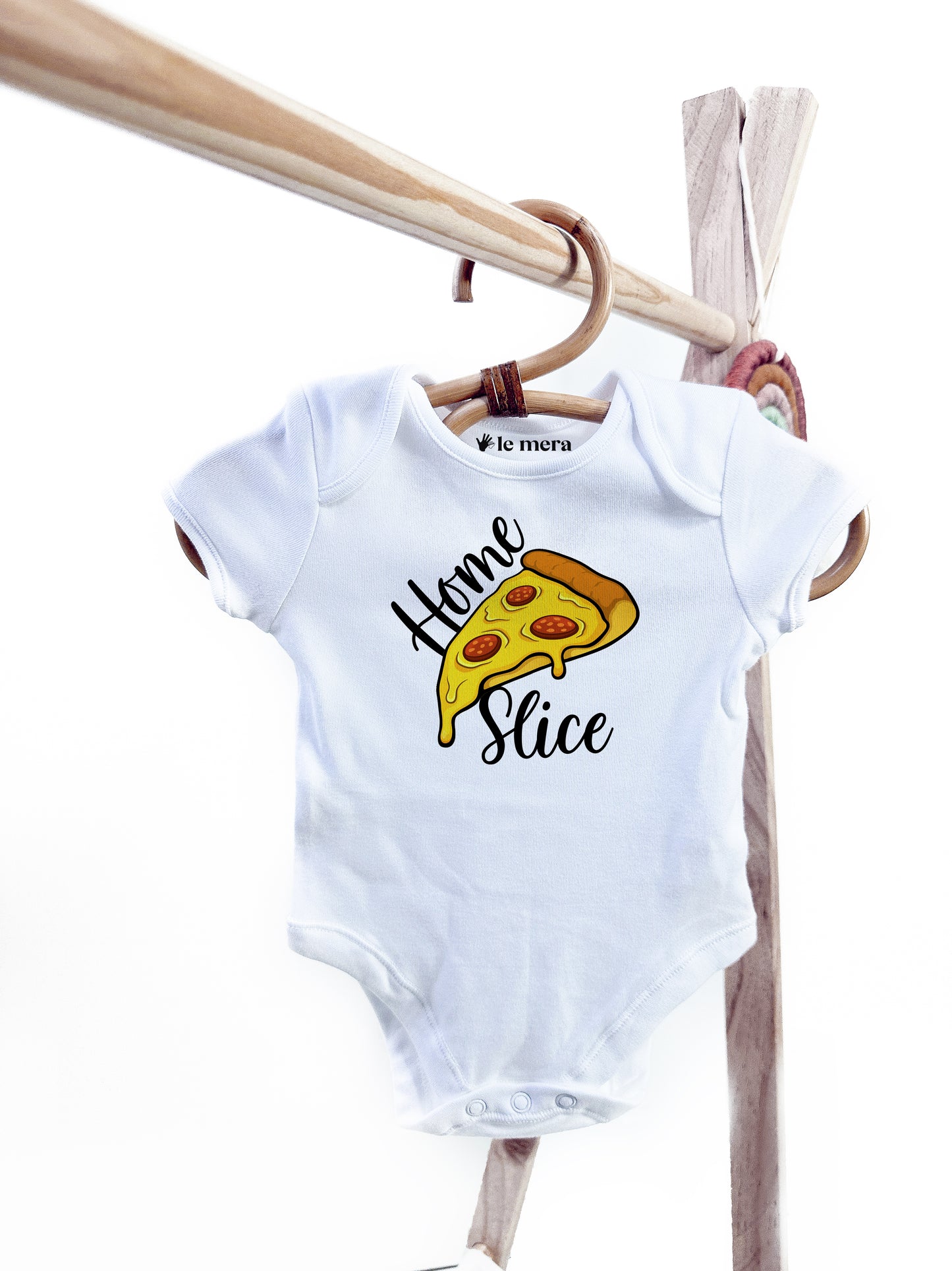 Home Slice Baby Vest, Baby Grow, Food Pun