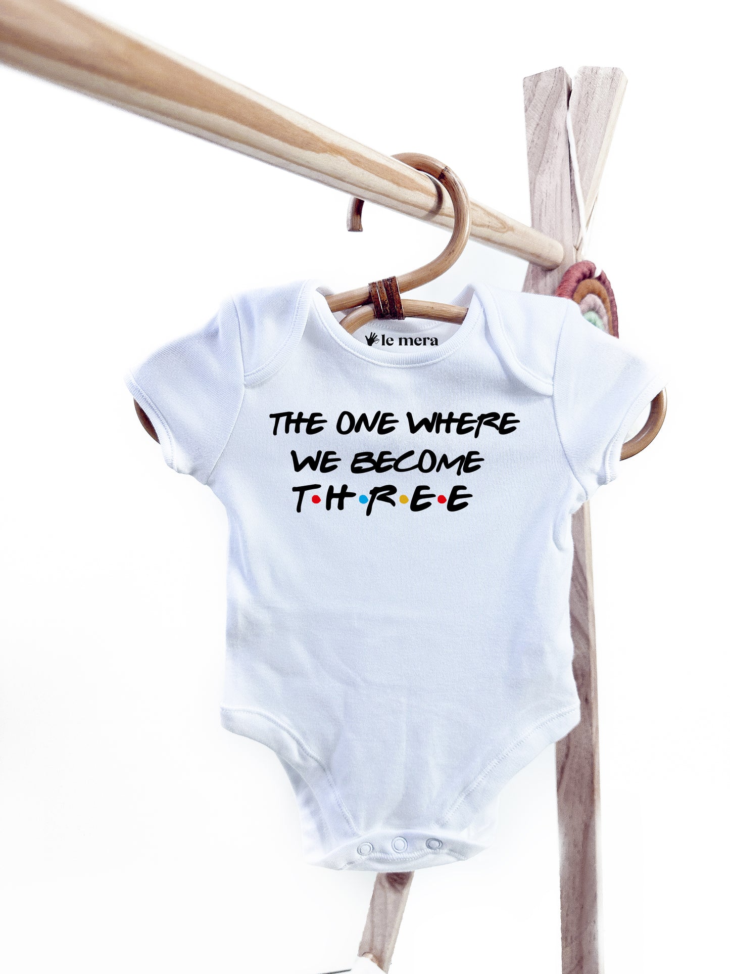 The One Where We Became Three Baby Vest, Baby Grow