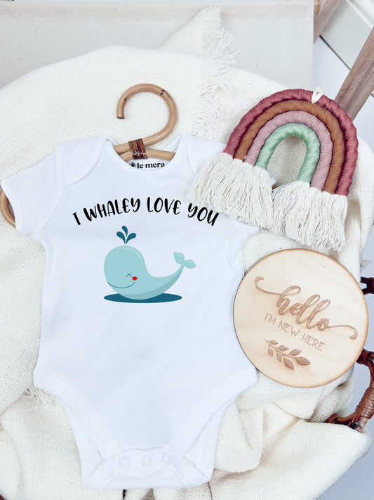 I Whaley Love You Baby Vest, Baby Grow