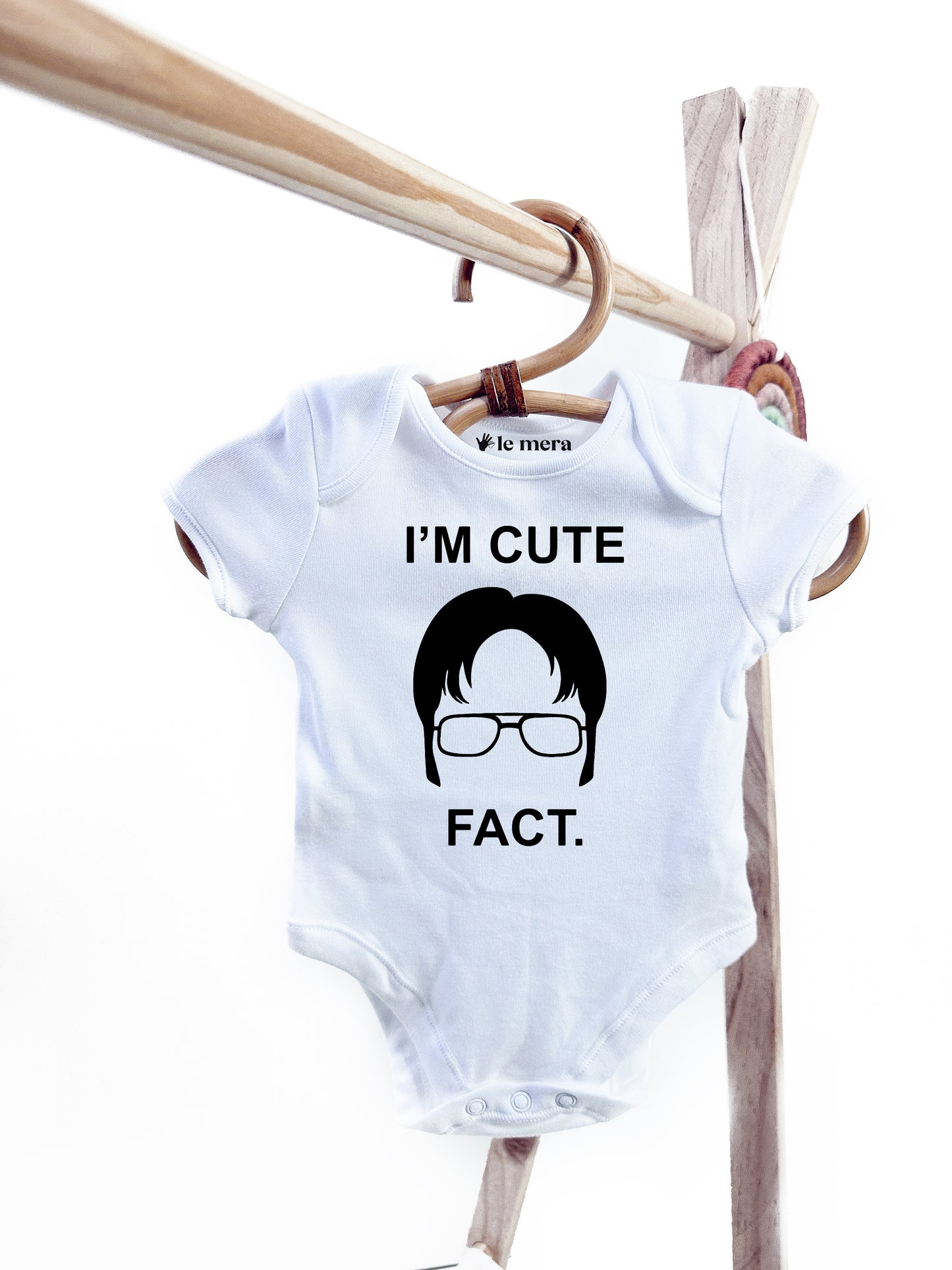 I'm Cute Fact Baby Vest, Baby Grow