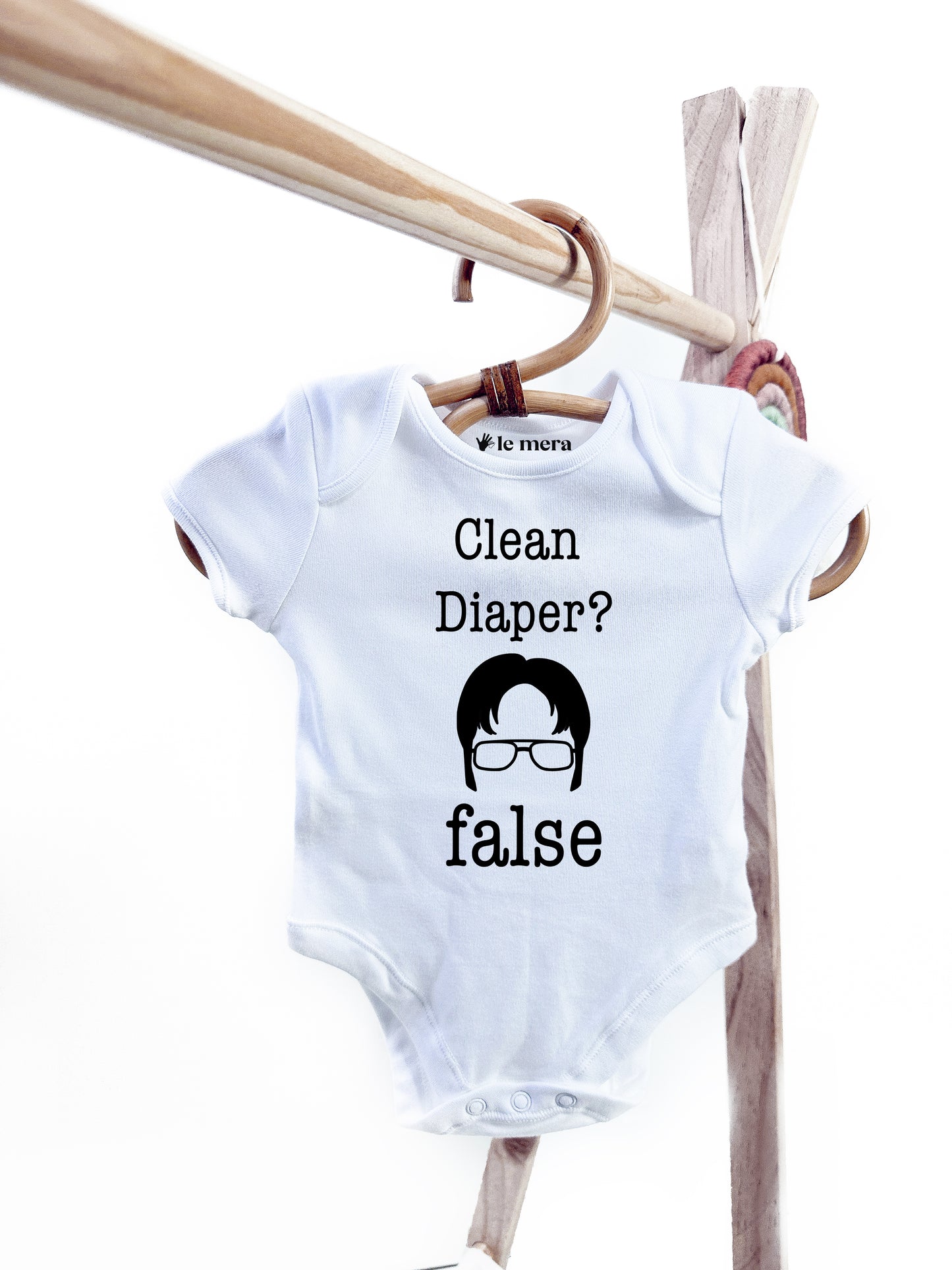 Clean Diaper? False Baby Vest, Baby Grow