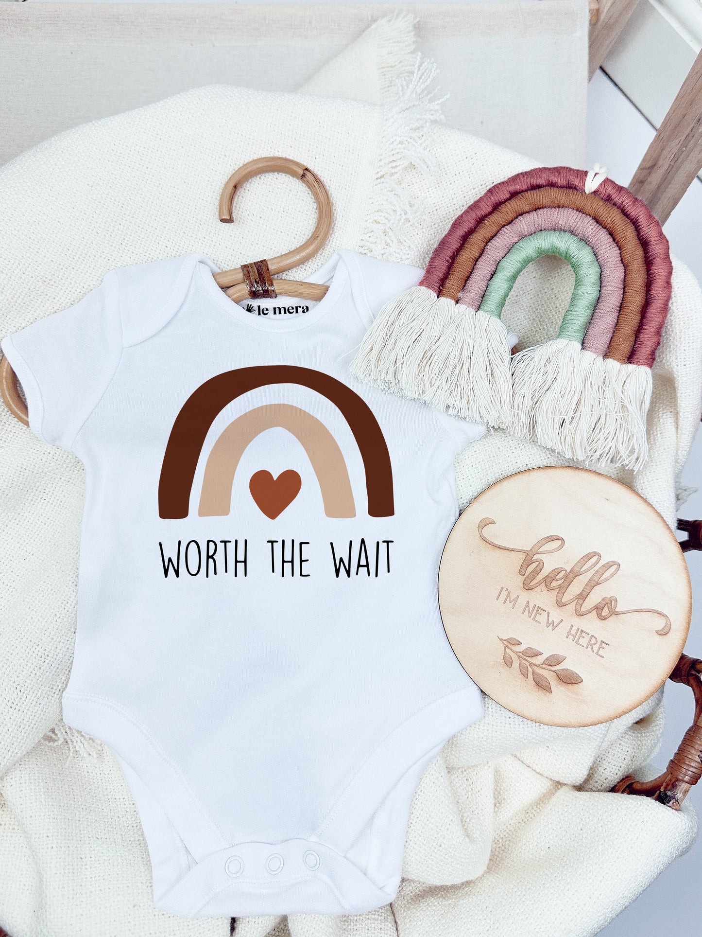 Worth the wait Baby Vest, Baby Grow