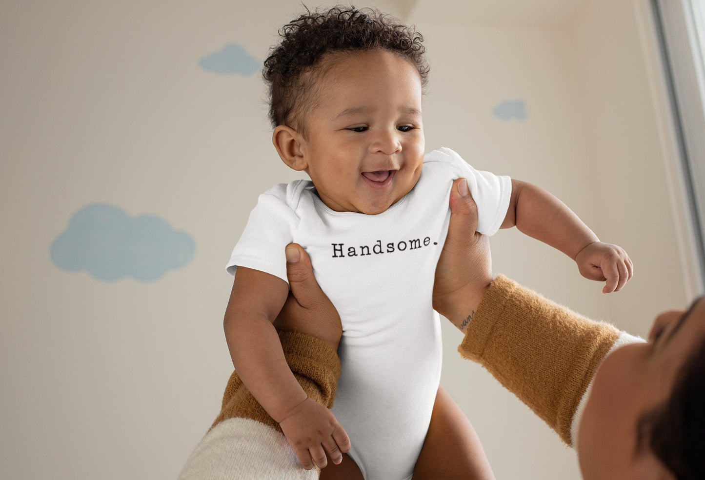 Handsome, Blessed, Perfect, Loved Baby Vest, Baby Grow