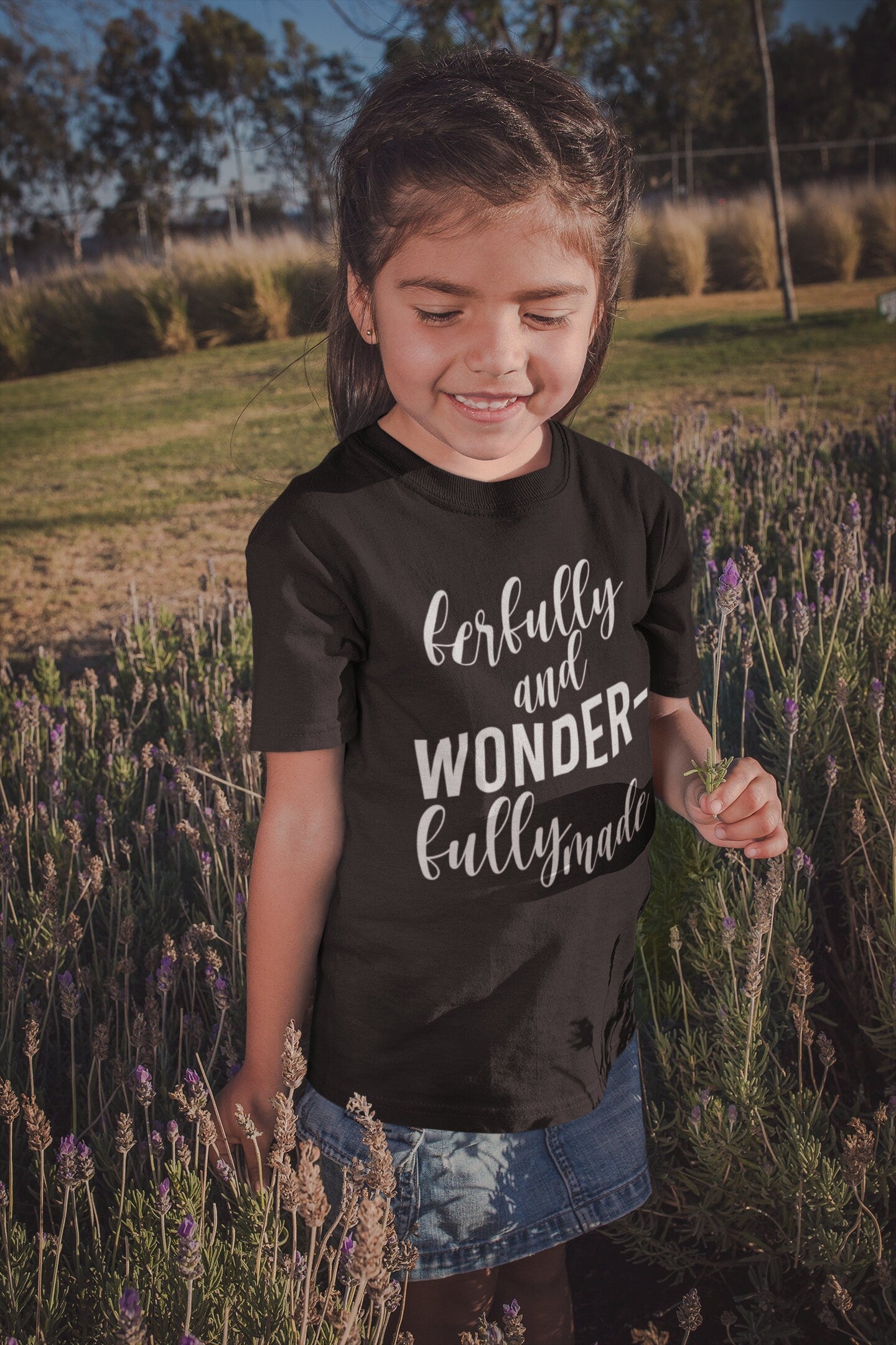 Kids Fearfully and wonderfully made T-Shirt, Positive T-shirt, Slogan Shirt