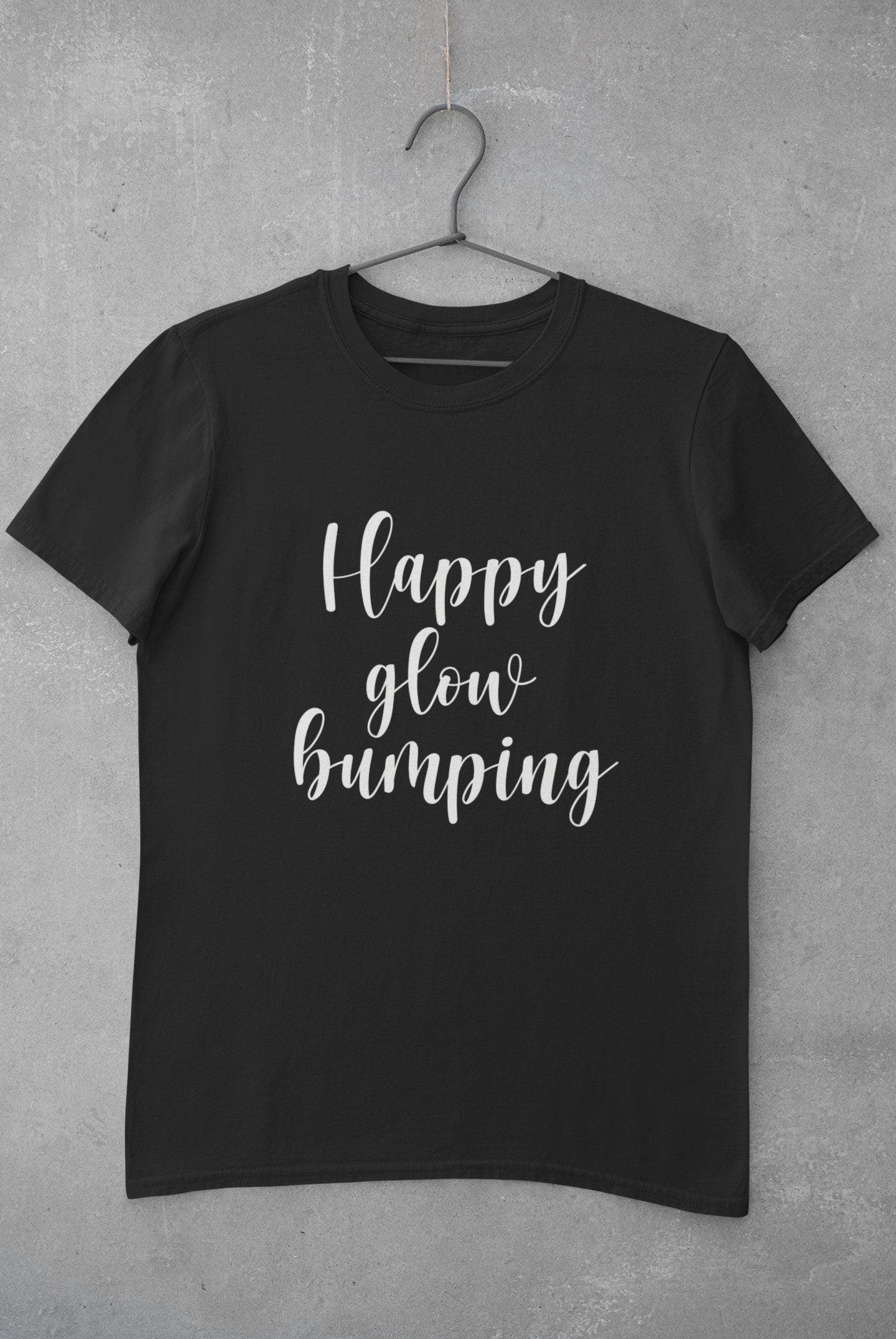 Happy Glow Bumping T-Shirt, Pregnancy T-Shirt