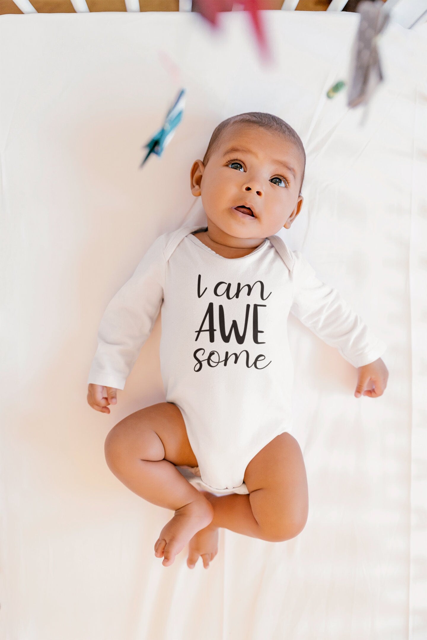 I am AWE some Unisex Baby Vest, Baby Grow