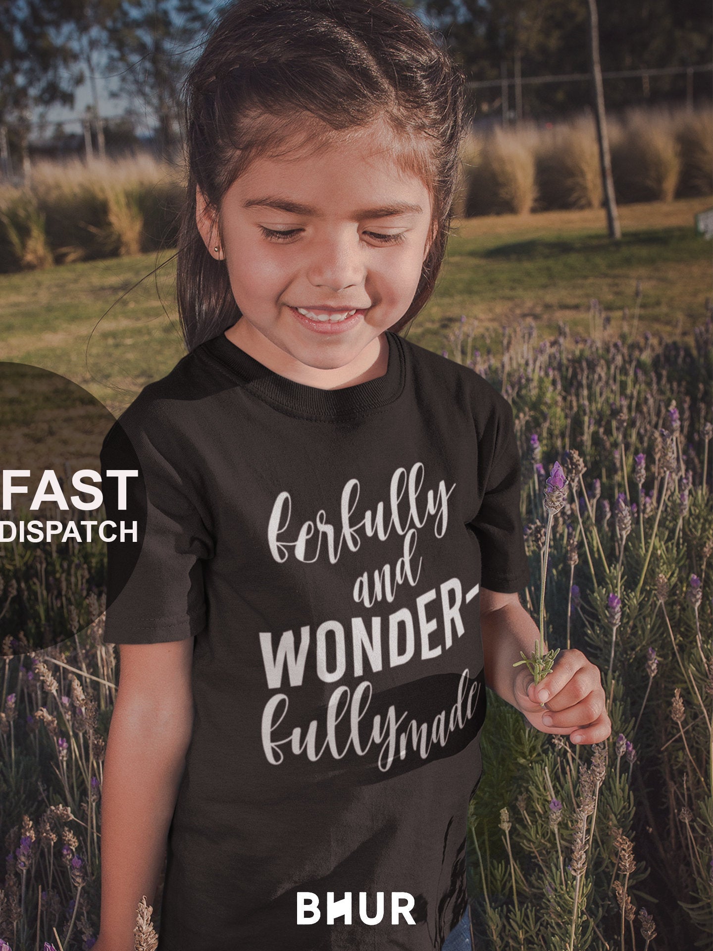 Kids Fearfully and wonderfully made T-Shirt, Positive T-shirt, Slogan Shirt