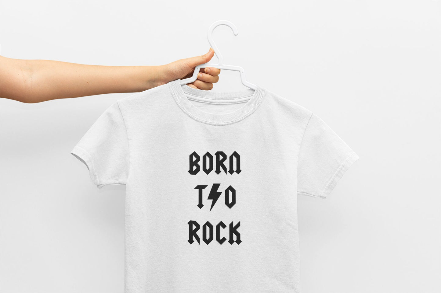 Born To Rock Unisex Kids T Shirt