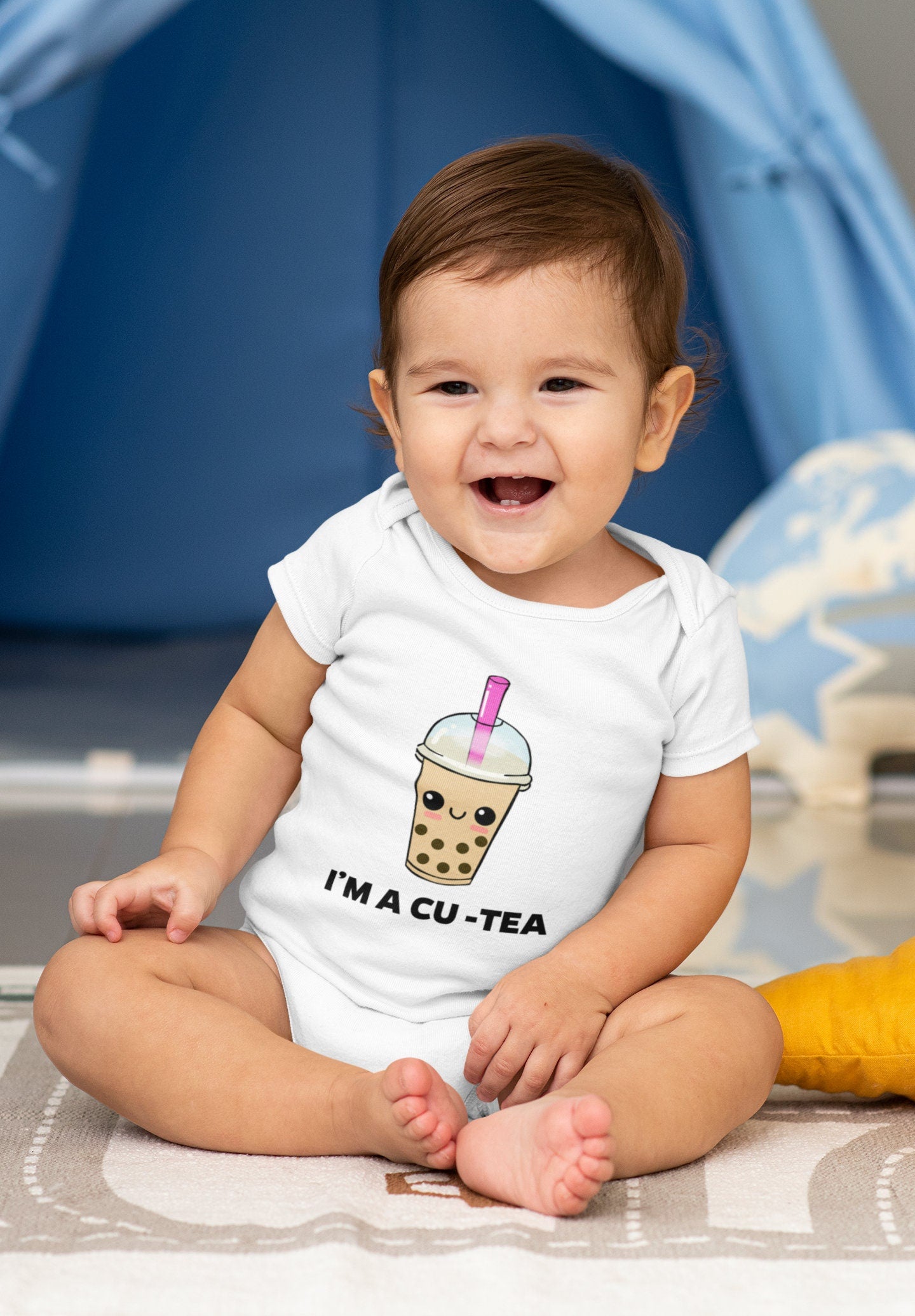 Cutea Bubble Tea Baby Vest, Baby Grow