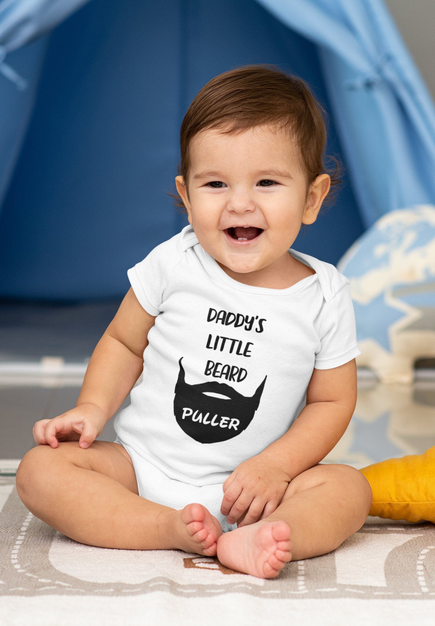 Daddy's Little Beard Puller Baby Vest, Baby Grow