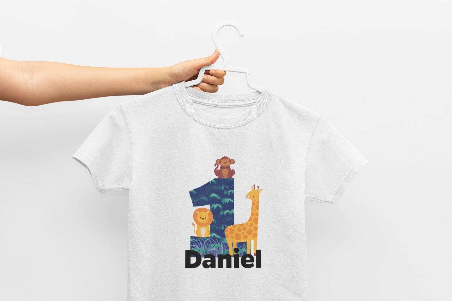 My First Birthday Woodland Kids T-Shirt