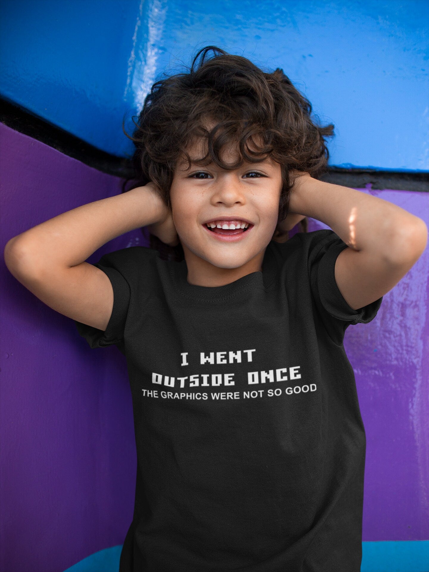 I went outside gamer Kids T-Shirt