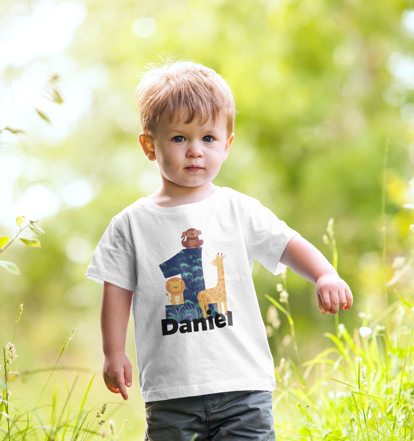 My First Birthday Woodland Kids T-Shirt