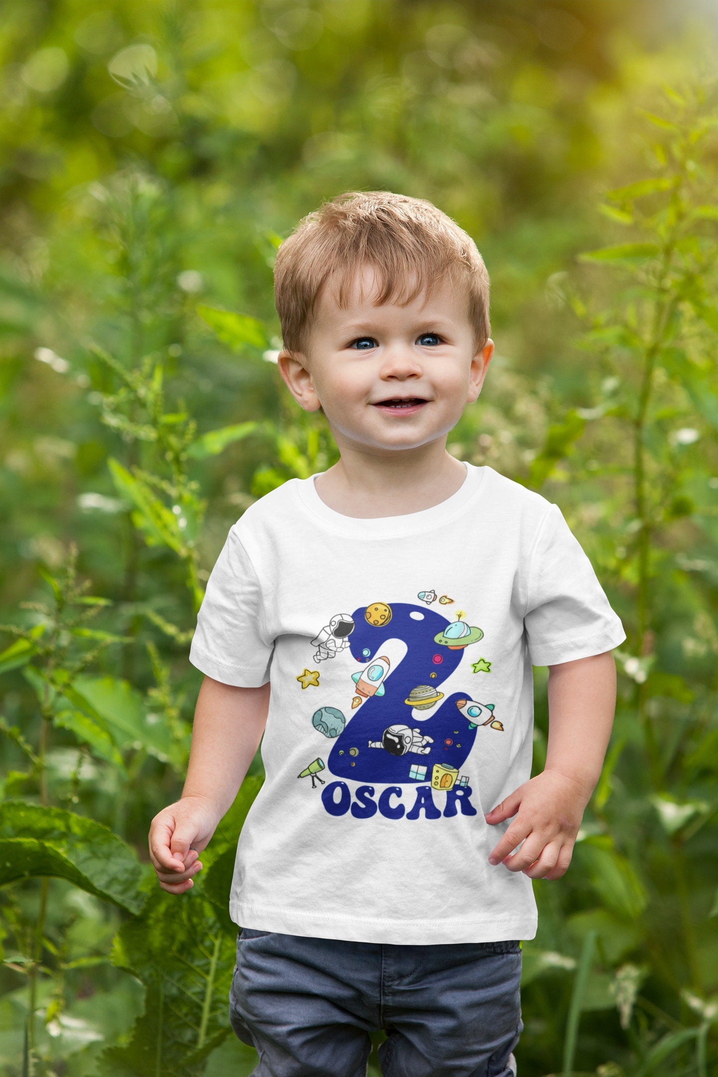 Space Birthday Kids T-Shirt