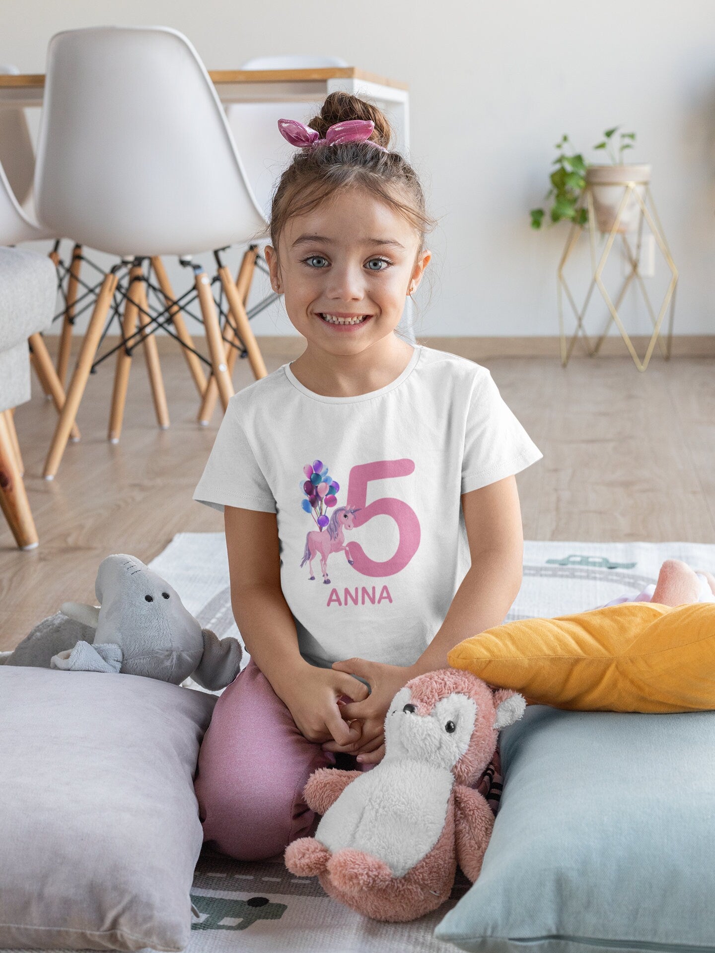 Birthday Girl Unicorn Kids T-Shirt