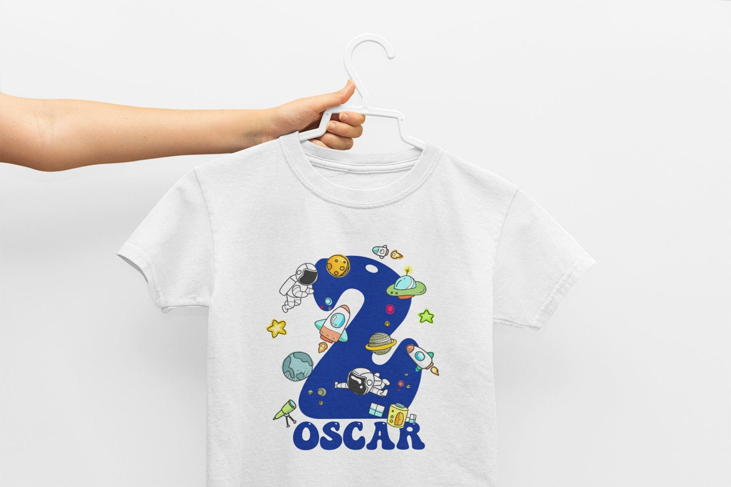 Space Birthday Kids T-Shirt