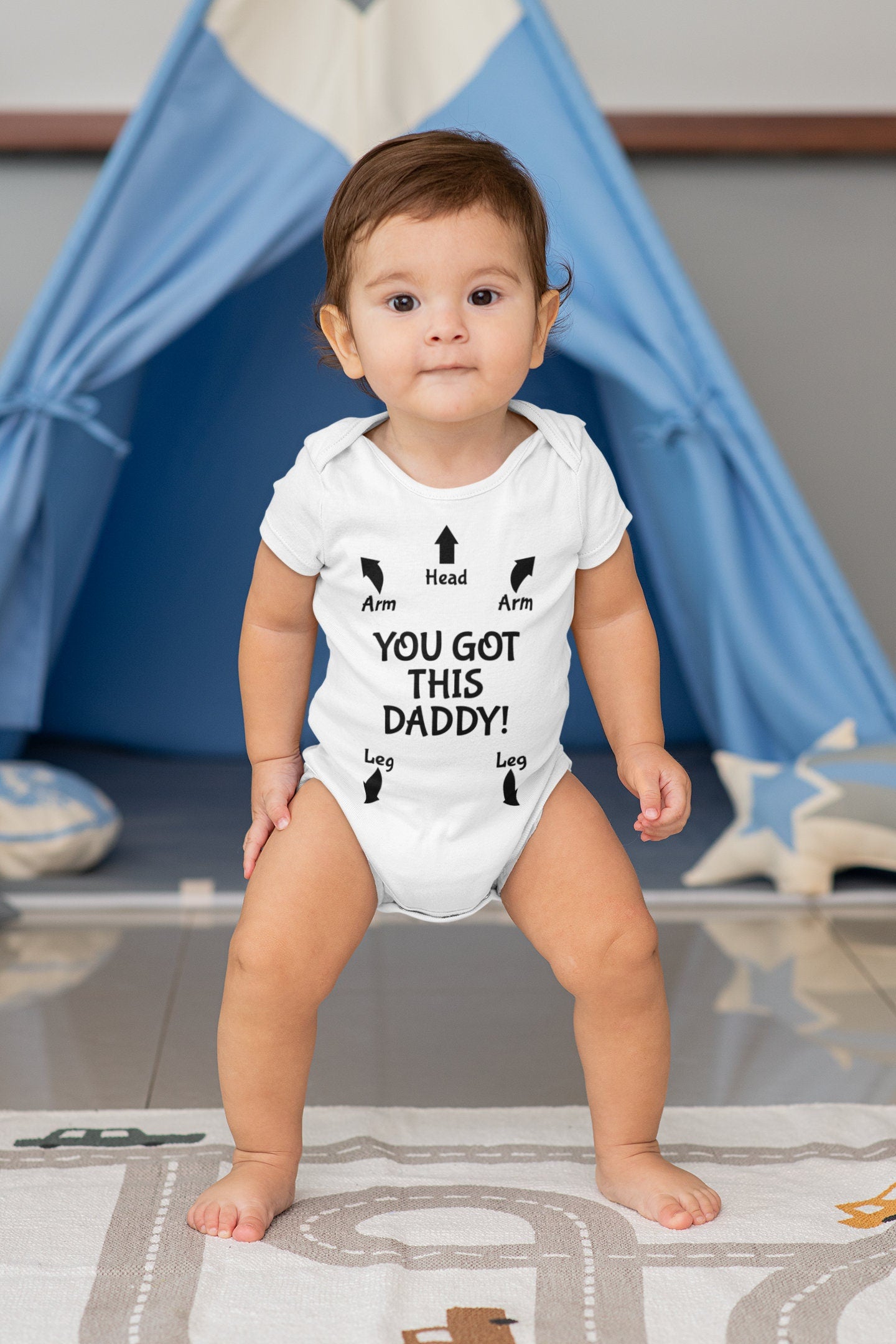 Dad Instructions Baby Vest, Baby Grow