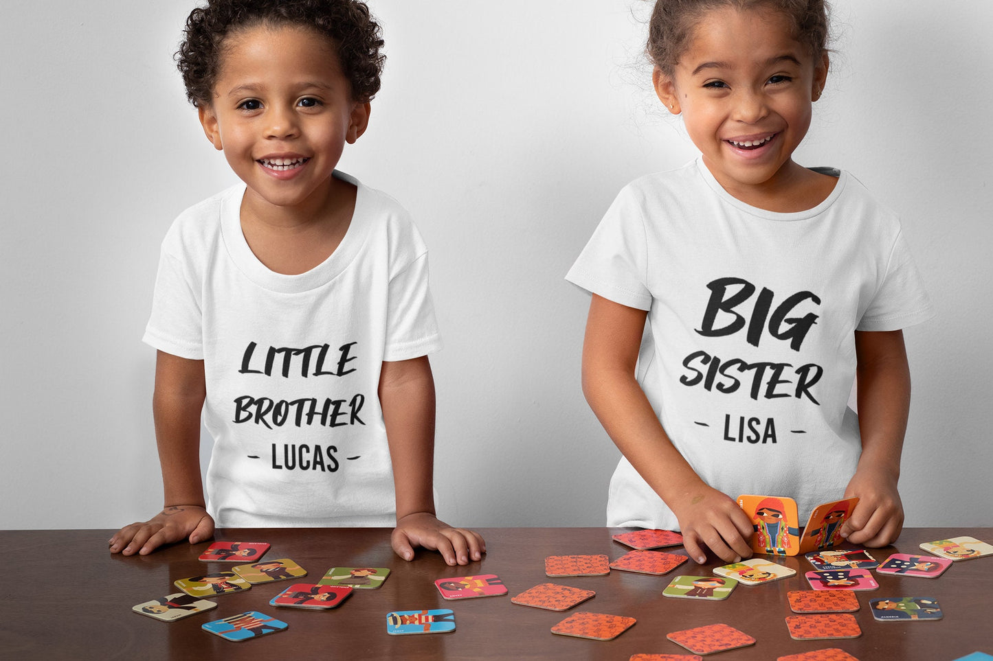 personalised Big Sister/ little brother Matching Outfits