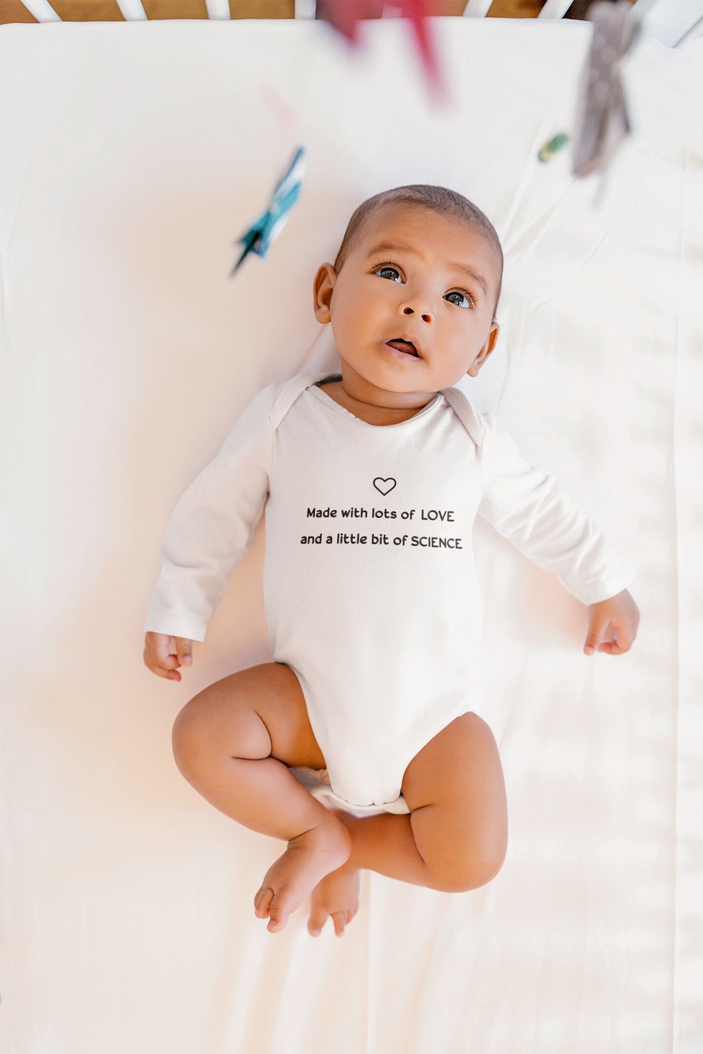 Made with Love and a little Science Baby Vest, Baby Grow, Gender Neutral Baby Gift