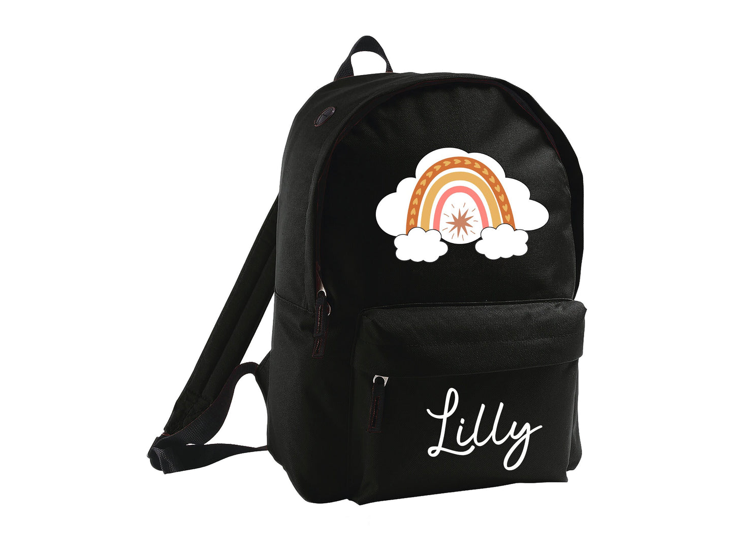 Personalised Rainbow School Backpack