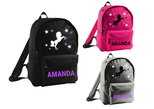 Personalised Horse Star Backpack