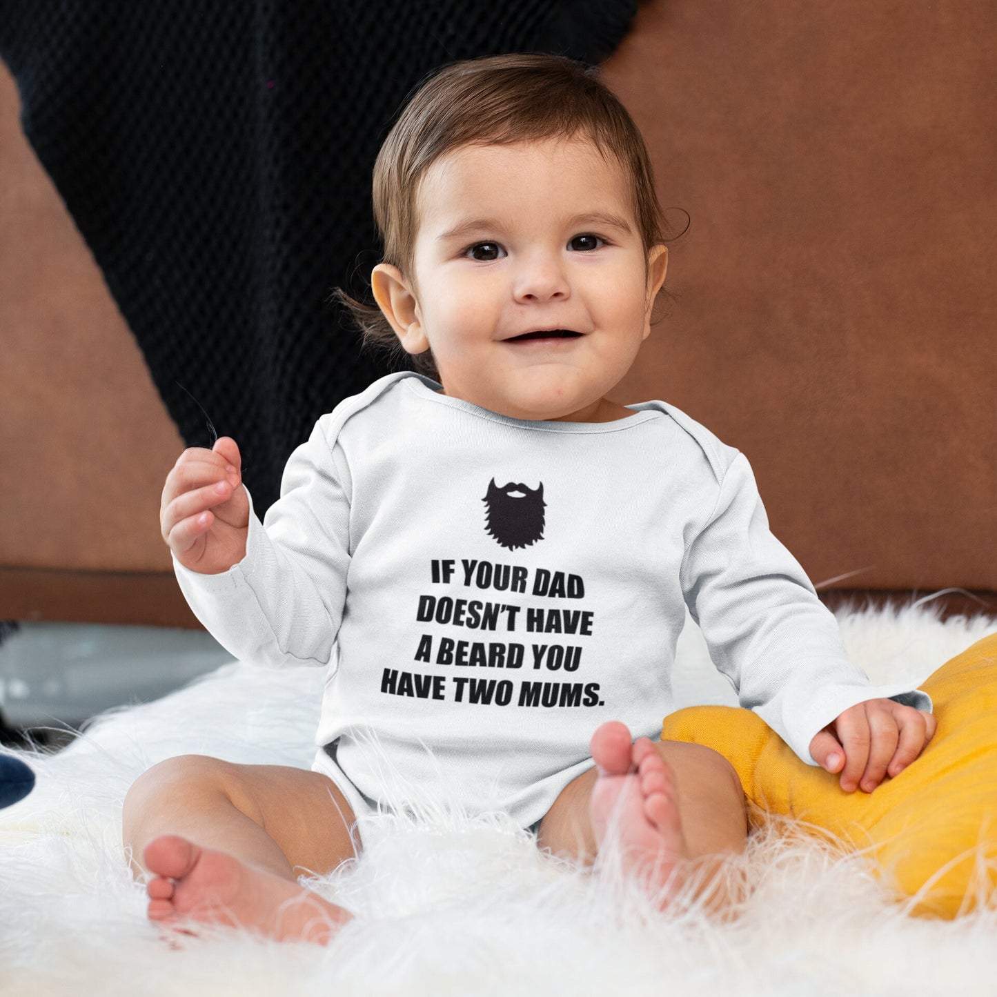 If Your Dad doesn't Have A Beard Baby Vest, Baby Grow