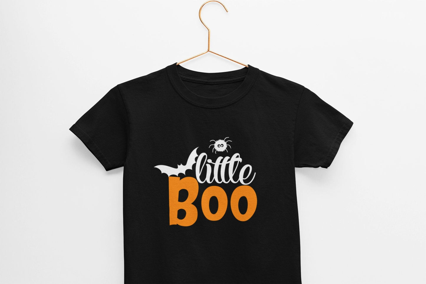 Unisex Kids Little Boo Halloween Kids T-Shirt