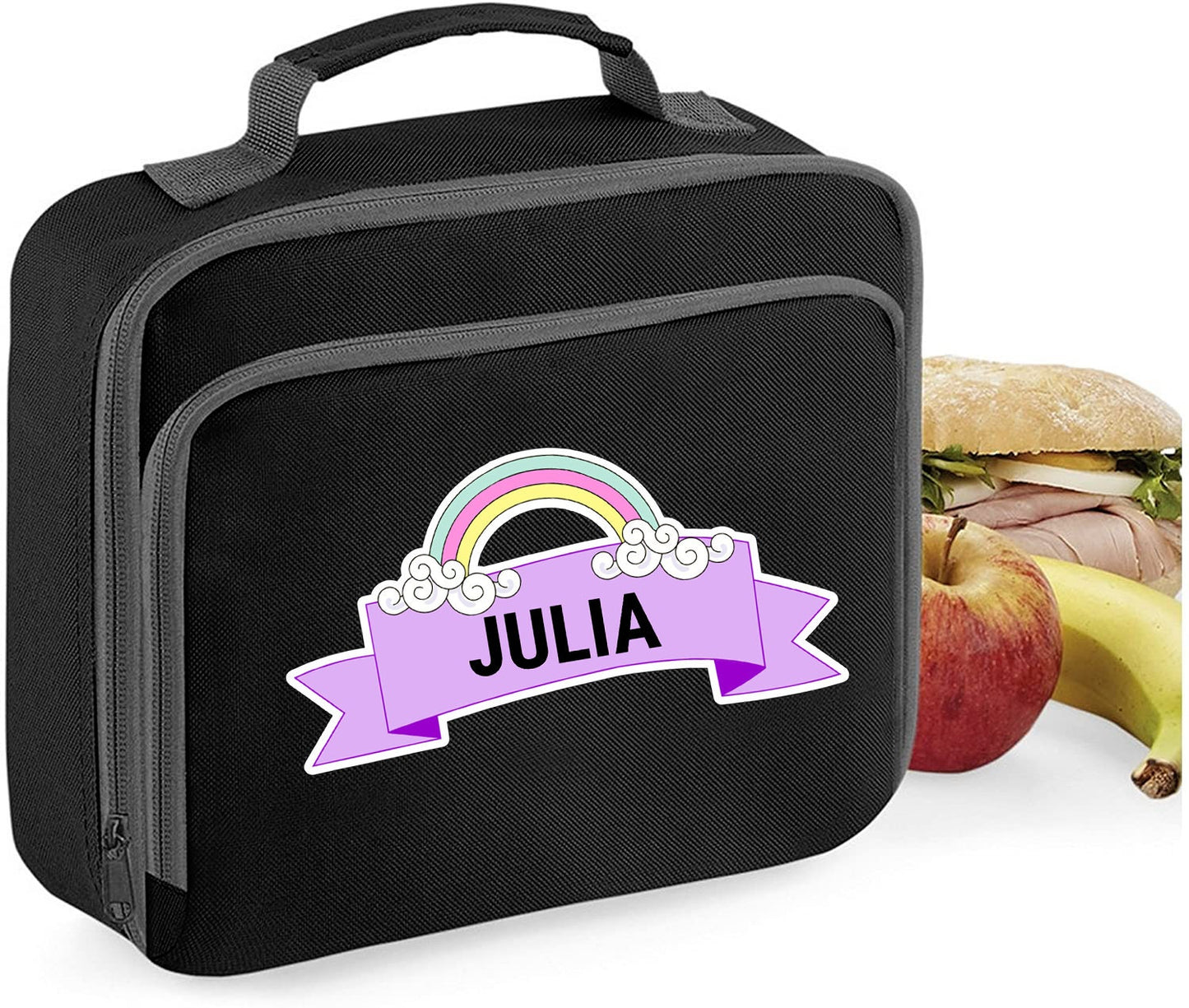 Personalised Rainbow Unicorn Horse Lunch Bag