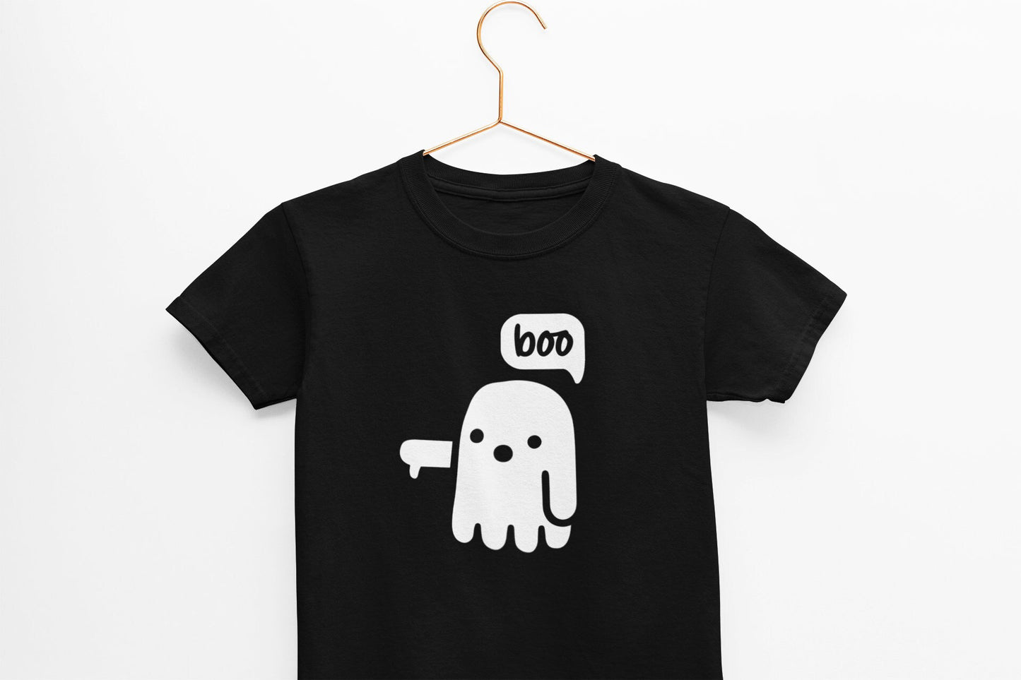 Unisex Kids Boo Halloween T-Shirt, Children's Ghost Halloween Shirt, Toddler T-Shirt, Boys Shirt, Girls Shirt, Autumn, Fall, Fancy Dress
