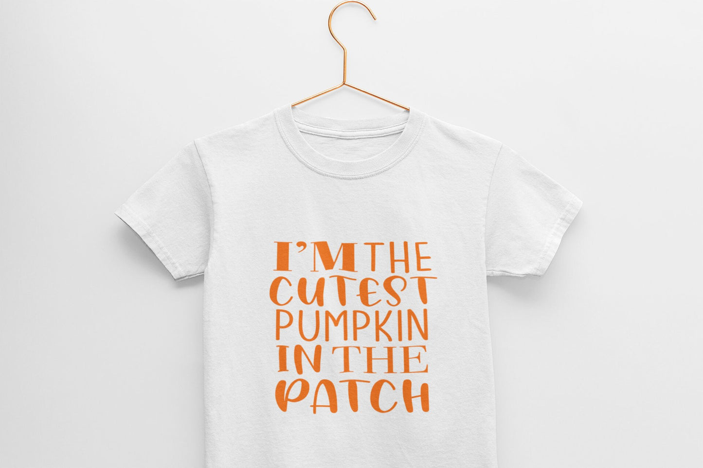 Unisex Kids Cutest Pumpkin in the patch Kids T-Shirt