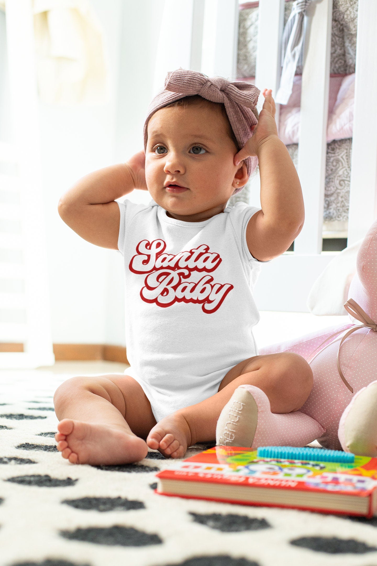 Santa Baby Baby Vest, Baby Grow, Baby Christmas Gift