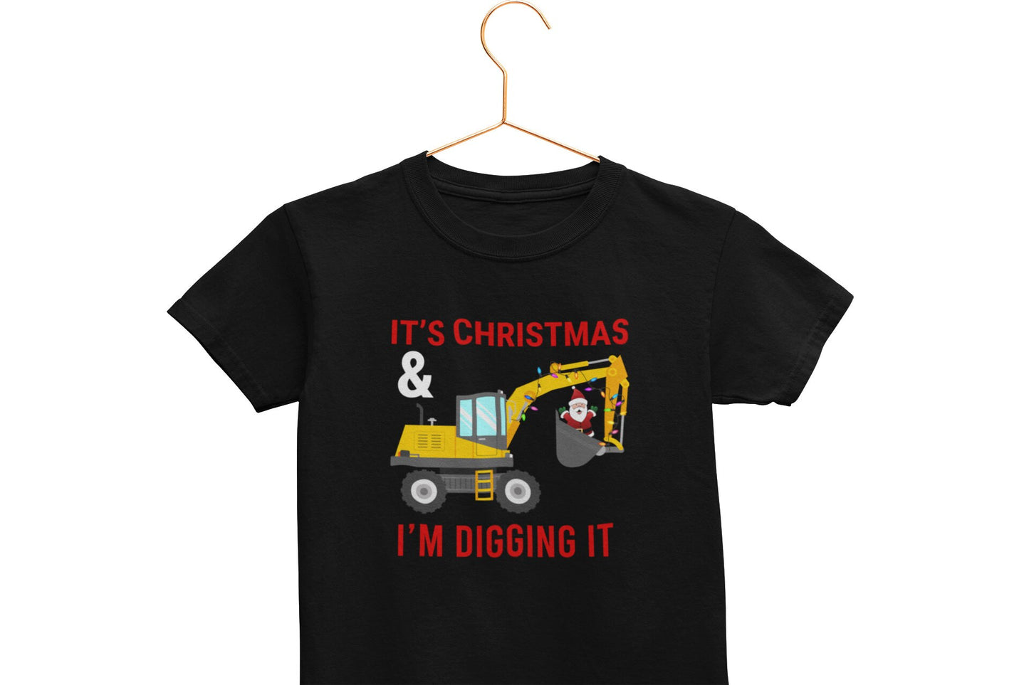 It's Christmas & I'm Digging it Kids T-Shirt