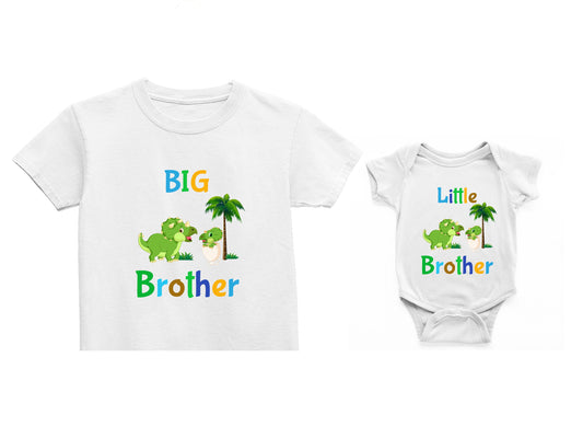 Big Brother Little Brother, Matching Dinosaur Brother Outfits