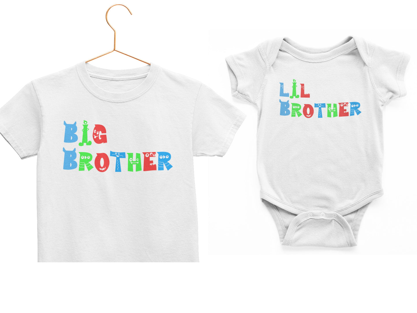 Monster Big And Little Brother T-Shirts