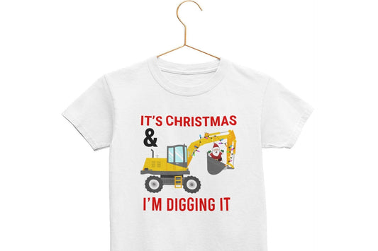 It's Christmas & I'm Digging it Kids T-Shirt