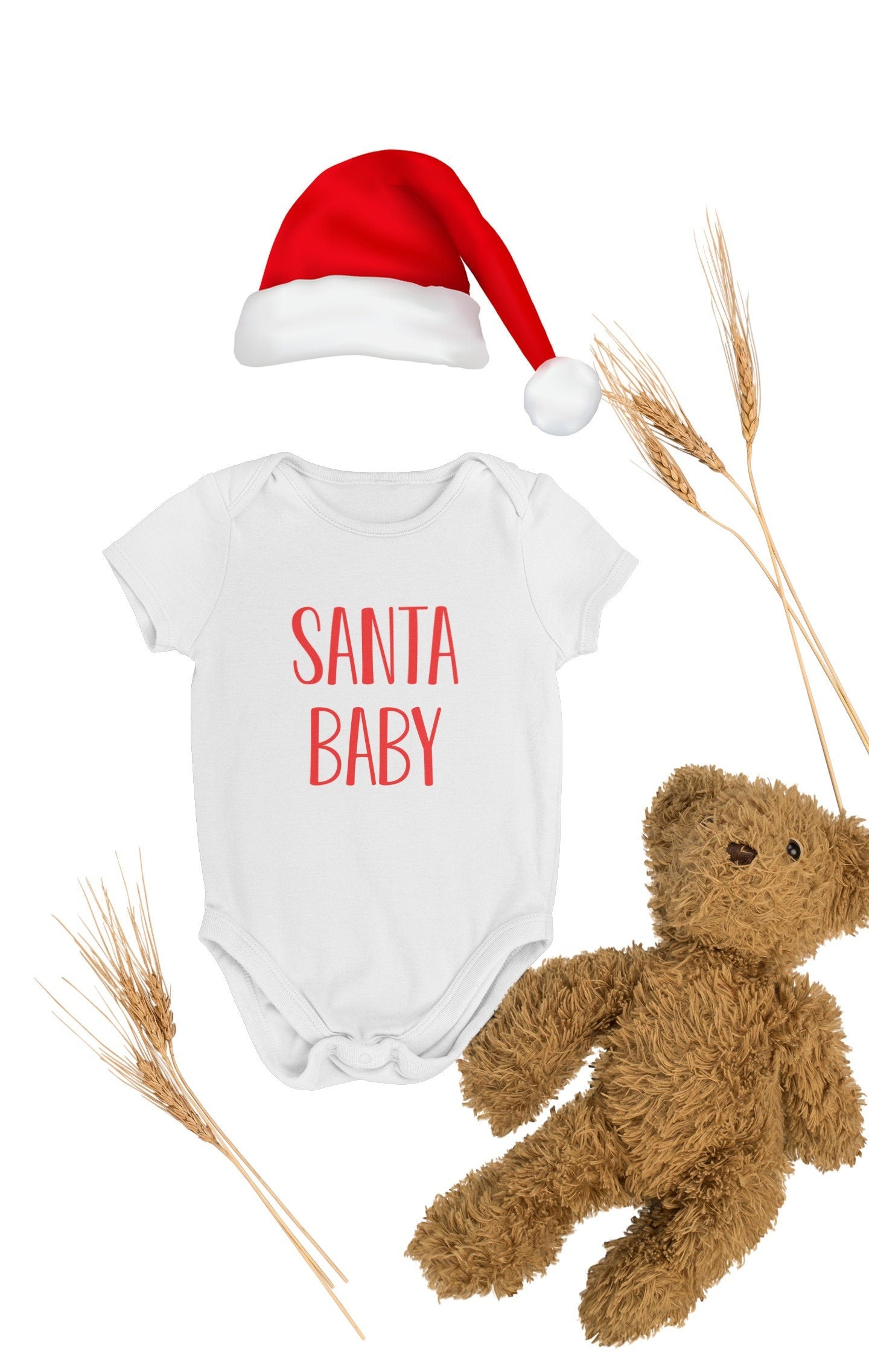 Santa Baby Bodysuit, Baby Christmas Gift, Baby Christmas Outfit, Christmas Baby Grow, First Christmas Baby Grow, Cute Reindeer, Elf