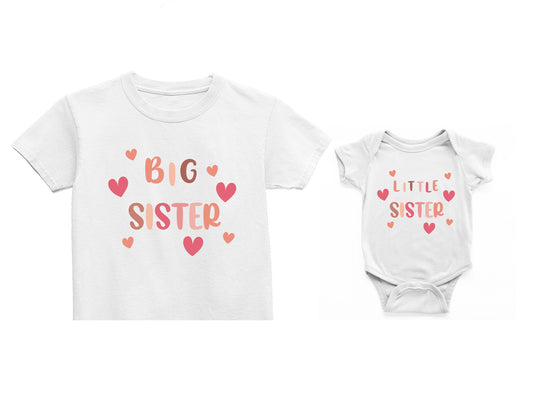 Big Sister Little Sister Hearts, Matching Sister Outfits