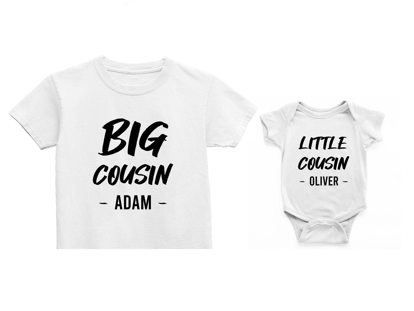 Personalised Big/littler cousin Matching Outfit